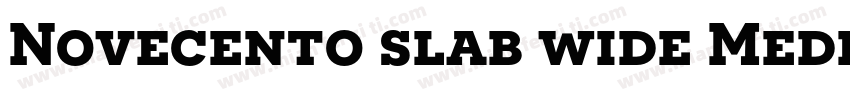 Novecento slab wide Medium字体转换